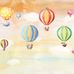 Яркое панно "Sky Band" арт.ETD10 003, из коллекции Etude, на стену с изображением воздушных шаров, купить в интернет-магазине